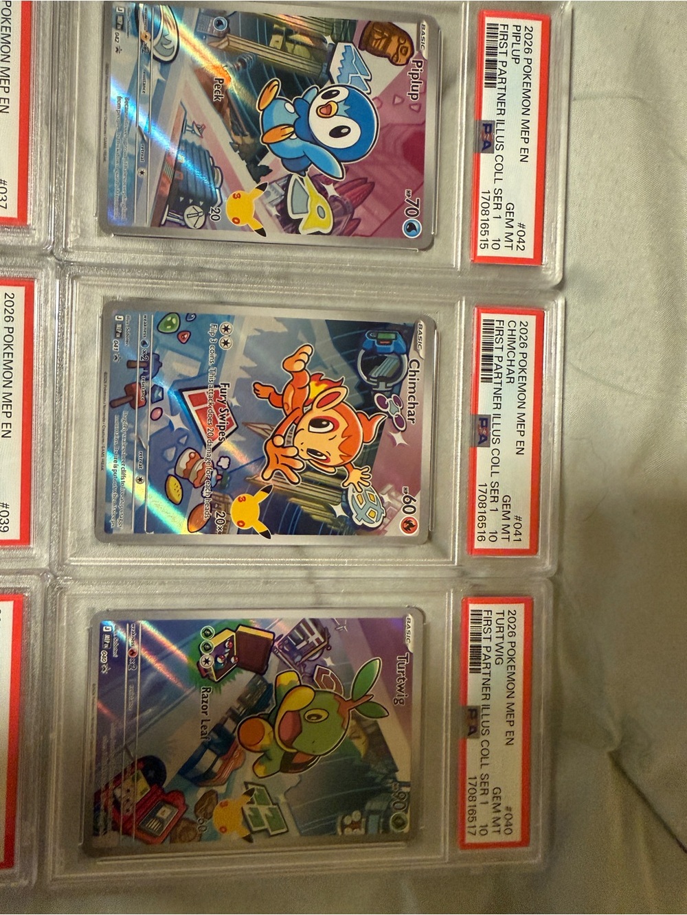 PSA 10 Sequential First Partner Series 1 Full Art Graded Card Set - Picture 4 of 4